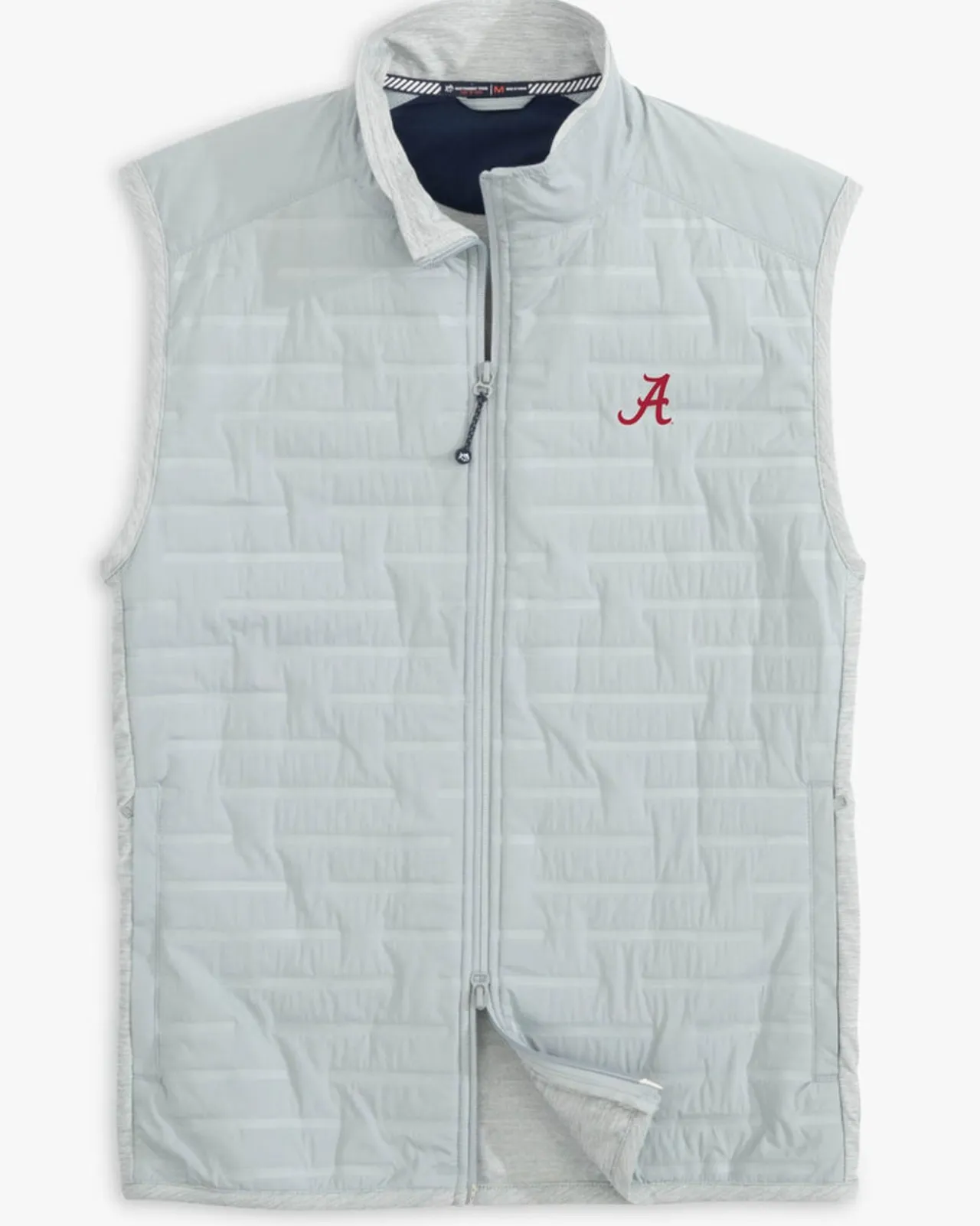 Southern Tide Alabama Crimson Tide Abercorn Vest Gravel Grey New