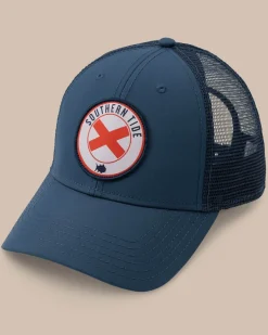 Southern Tide Alabama Patch Performance Trucker Hat Seven Seas Blue Hot