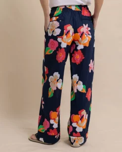 Southern Tide Alain Garden Splendor Pant Dress Blue Hot