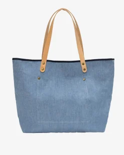 Southern Tide All Day Denim Tote Navy Sale