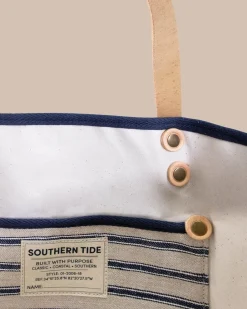 Southern Tide All Day Denim Tote Navy Sale