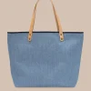 Southern Tide All Day Denim Tote Navy Outlet