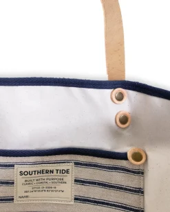 Southern Tide All Day Denim Tote Navy Outlet