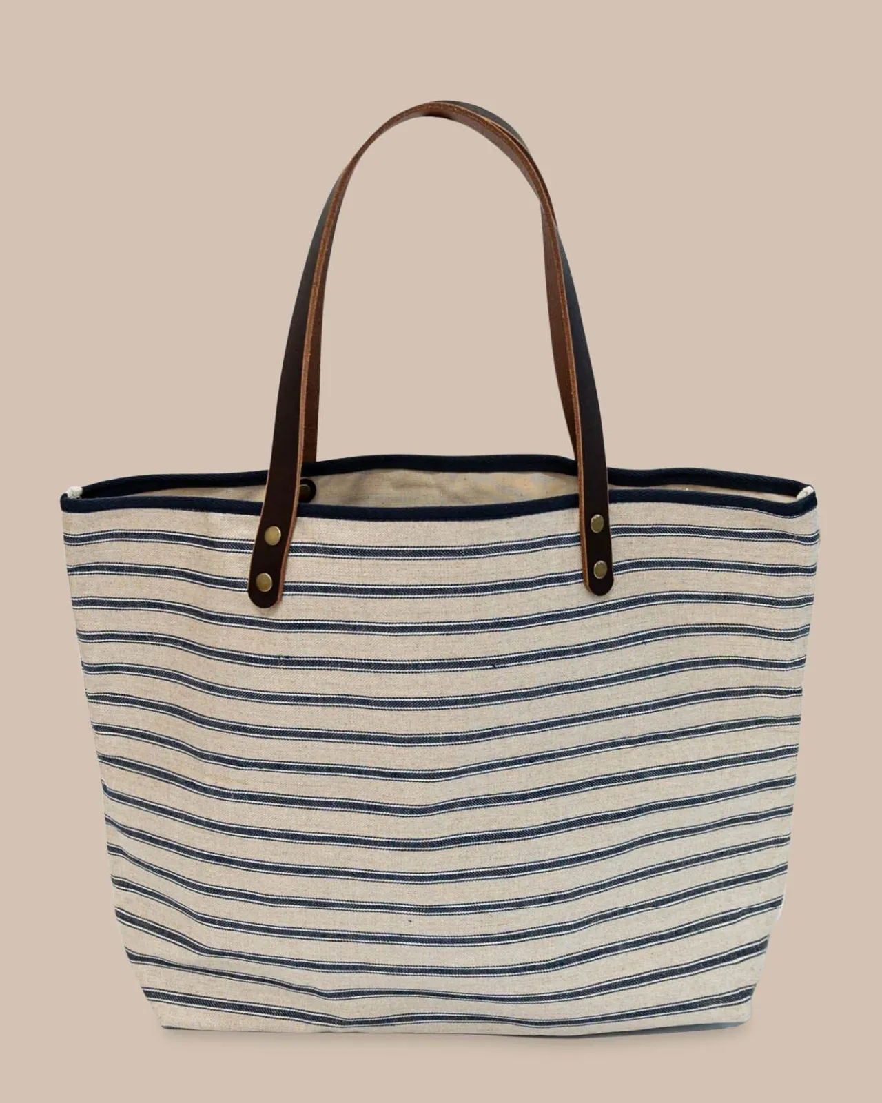 Southern Tide All Day Stripe Tote Navy Store