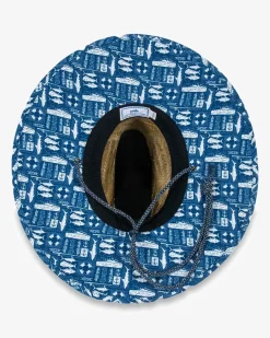 Southern Tide All Inclusive Straw Hat Aged Denim Clearance
