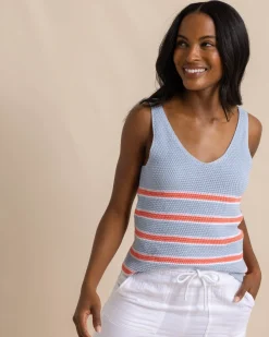 Southern Tide Alli Striped Sweater Tank Cheap