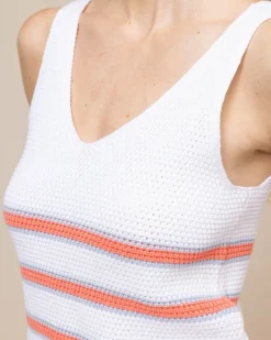 Southern Tide Alli Striped Sweater Tank Best Sale