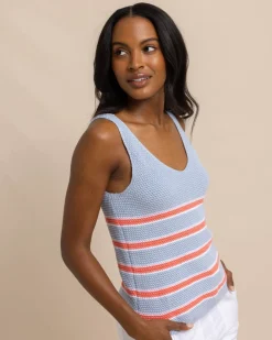 Southern Tide Alli Striped Sweater Tank Best Sale
