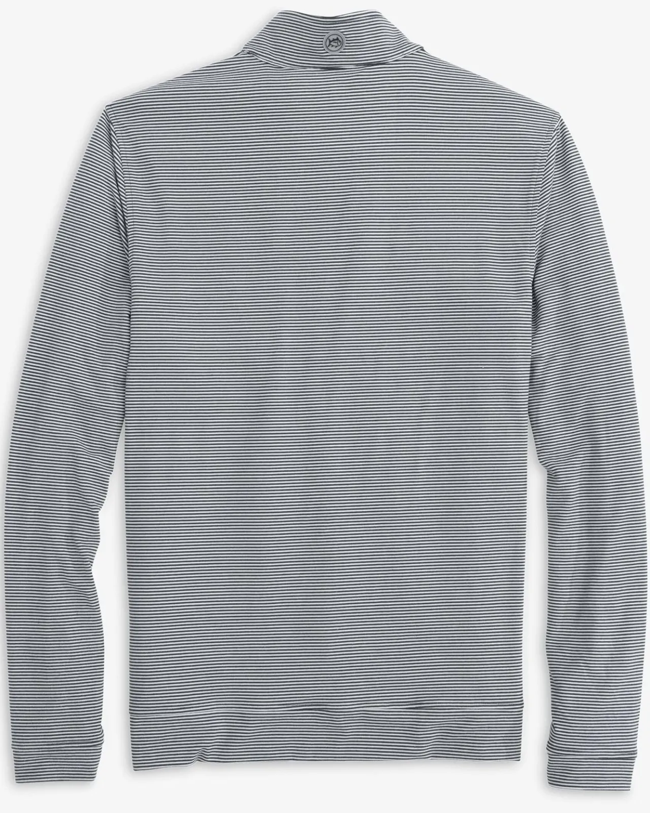 Southern Tide App State Cruiser Micro-Stripe Heather Quarter Zip Heather Black Best Sale