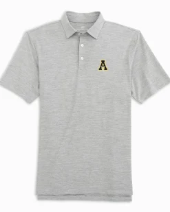 Southern Tide App State Mountaineers Driver Spacedye Polo Black Best Sale