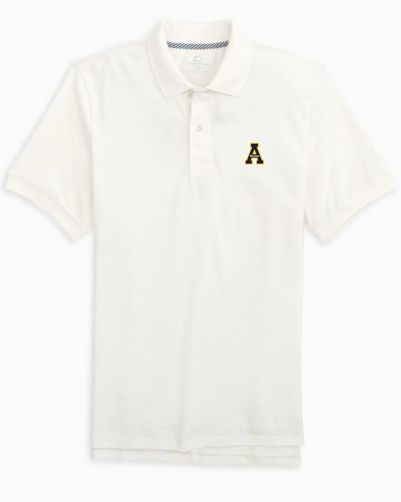Southern Tide App State Mountaineers Skipjack Polo Classic White Flash Sale