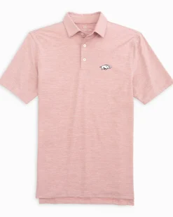 Southern Tide Arkansas Razorbacks Driver Spacedye Polo Shirt Best Sale