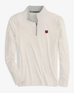 Southern Tide Arkansas State Red Wolves Quarter Zip Pullover Classic White New