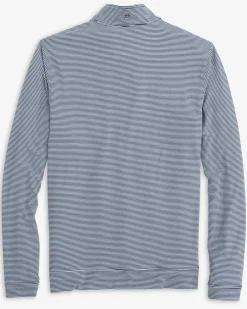 Southern Tide Auburn Tigers Cruiser Micro-Stripe Heather Quarter Zip Best Sale