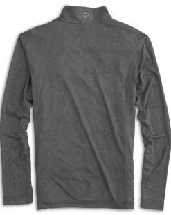 Southern Tide Auburn Tigers Flanker Quarter Zip Pullover Heather Polarized Grey Hot