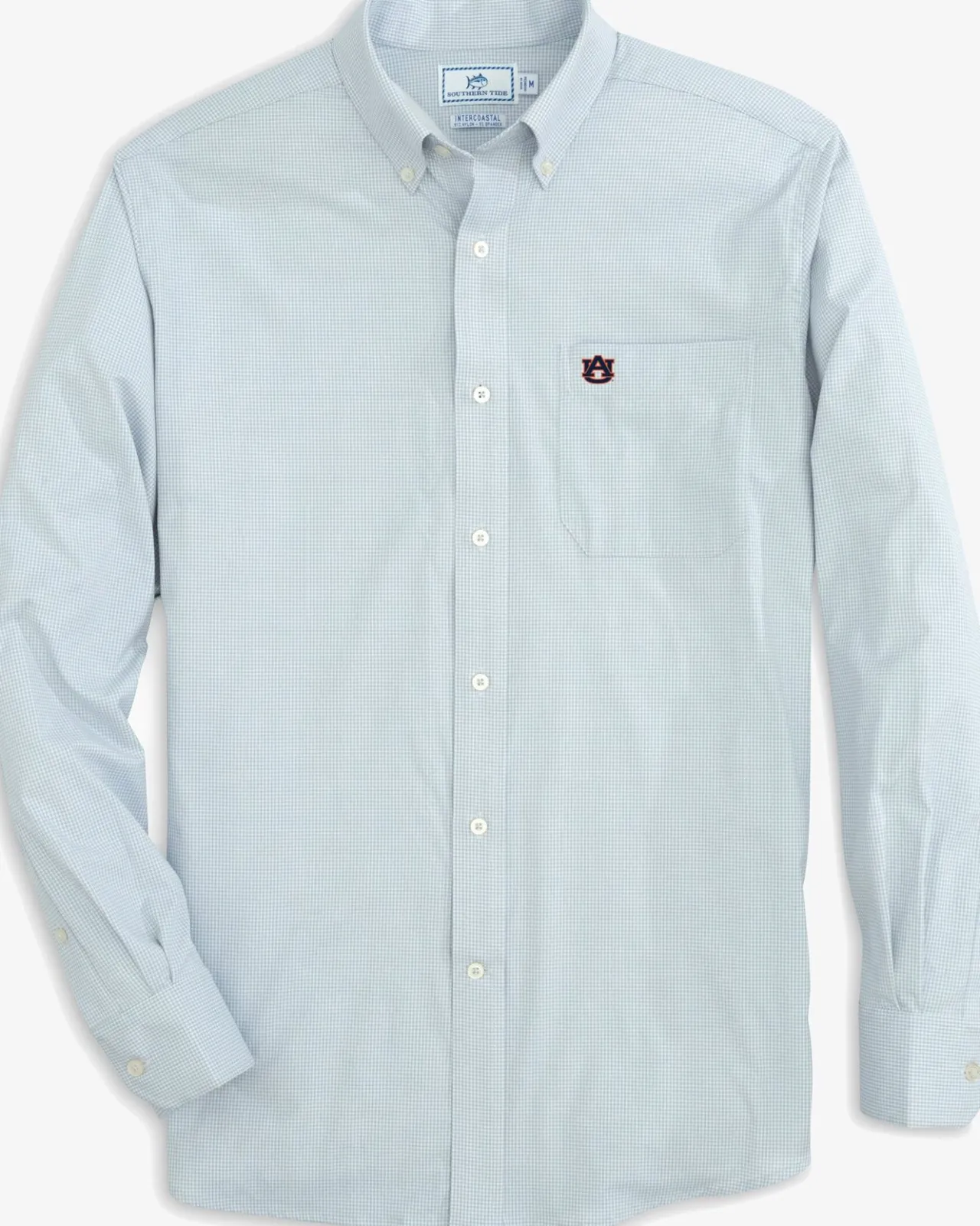 Southern Tide Auburn Tigers Gingham Button Down Shirt Clearance