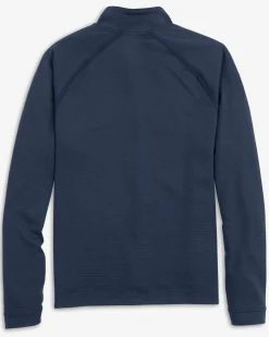 Southern Tide Auburn Tigers Scuttle Heather Quarter Zip Heather True Navy Clearance