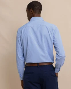 Southern Tide Bengal Stripe Brrr°® Intercoastal Sport Shirt Cobalt Blue Outlet