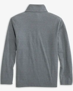 Southern Tide Boys Cruiser Heather Micro-Stripe Quarter Zip Pullover Fashion