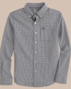 Southern Tide Boys Mini Gingham Intercoastal Button Down Shirt Sale
