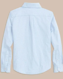 Southern Tide Boys Mini Gingham Intercoastal Button Down Shirt Sale