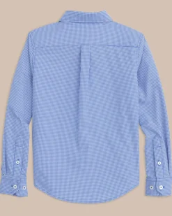 Southern Tide Boys Mini Gingham Intercoastal Button Down Shirt Sale