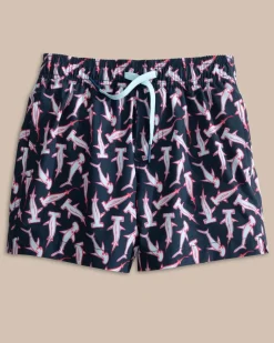 Southern Tide Boys Nailed It Swim Trunk Dress Blue Flash Sale