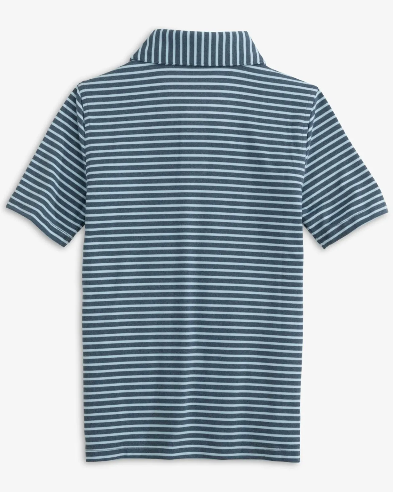 Southern Tide Boys Ryder Heather Marin Stripe Performance Polo Shirt Cheap