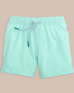 Southern Tide Boys Solid Swim Trunk 2.0 Hot
