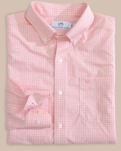 Southern Tide Brrr° Intercoastal Mcbee Check Long Sleeve Sport Shirt Fashion