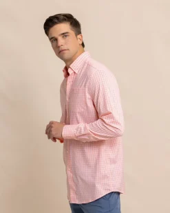 Southern Tide Brrr° Intercoastal Poinsett Plaid Long Sleeve Sport Shirt Discount