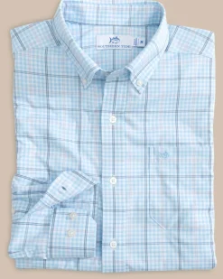 Southern Tide Brrr° Intercoastal Rainer Check Long Sleeve Sport Shirt Hot