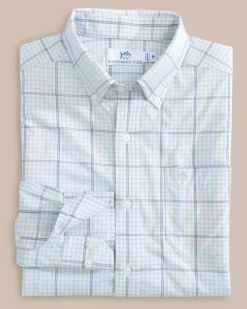 Southern Tide Brrr° Intercoastal Rainer Check Long Sleeve Sport Shirt Hot