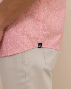Southern Tide Brrr° Intercoastal What The Shell Short Sleeve Sport Shirt Conch Shell Online