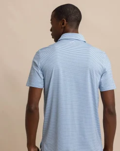 Southern Tide Brrr°-Eeze Baytop Stripe Performance Polo Discount