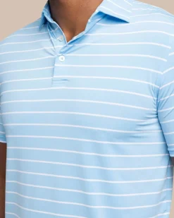 Southern Tide Brrr°®Eeze Desmond Stripe Polo Hot