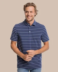 Southern Tide Brrr°®Eeze Desmond Stripe Polo Hot