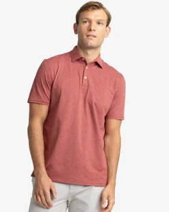 Southern Tide Brrr°®-Eeze Heather Performance Polo Shirt Fashion