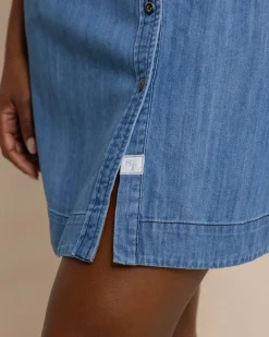Southern Tide Cam Denim Dress Medium Wash Indigo Shop