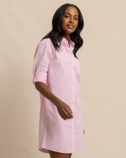 Southern Tide Cam Stripe Poplin Dress Cheap
