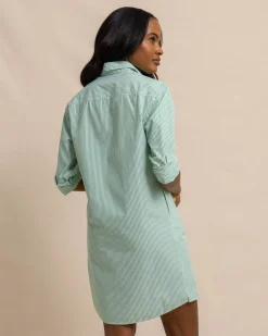Southern Tide Cam Stripe Poplin Dress Cheap