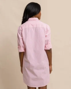 Southern Tide Cam Stripe Poplin Dress Best Sale