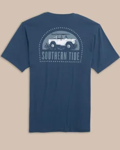 Southern Tide Catch Me On The Coast Short Sleeve T-Shirt Aged Denim Cheap
