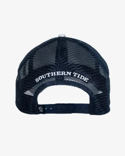 Southern Tide Change Your Altitude Print Performance Trucker Seagull Grey Fashion
