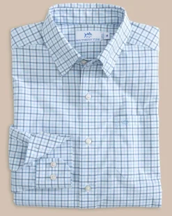 Southern Tide Charleston Larkin Check Long Sleeve Sport Shirt Flash Sale