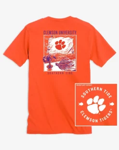 Southern Tide Clemson Tigers Fishing Flag T-Shirt Store