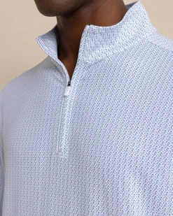 Southern Tide Clubbin' It Print Cruiser Quarter Zip Outlet