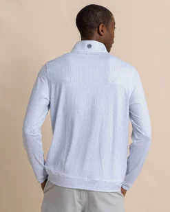 Southern Tide Clubbin' It Print Cruiser Quarter Zip Outlet