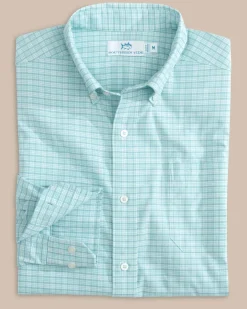 Southern Tide Coastal Passage Trailside Plaid Long Sleeve Sport Shirt Best Sale