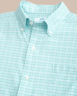 Southern Tide Coastal Passage Trailside Plaid Long Sleeve Sport Shirt Best Sale